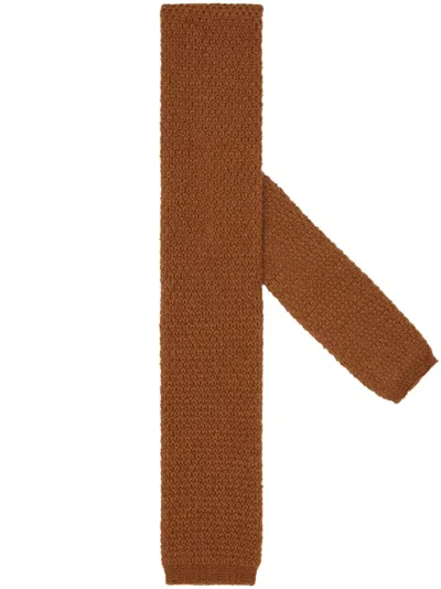 Zegna Oasi Cashmere Tie In Dark Foliage