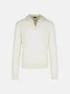 Zegna 'oasi' Cream Cashmere Sweater In White