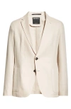 Zegna Oasi Deconstructed Linen Sport Coat In Iuta Beige