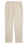 Zegna Tapered Oasi Linen Trousers In Beige