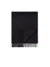 Zegna Black Oasi Cashmere Scarf In Black