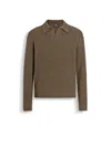 ZEGNA ZEGNA OASI KNITTED POLO SHIRT