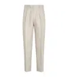 ZEGNA OASI LINEN TAILORED TROUSERS