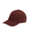 Zegna Oasi Lino Baseball Cap In Burgundy
