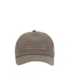 Zegna Oasi Lino Baseball Cap In Brown