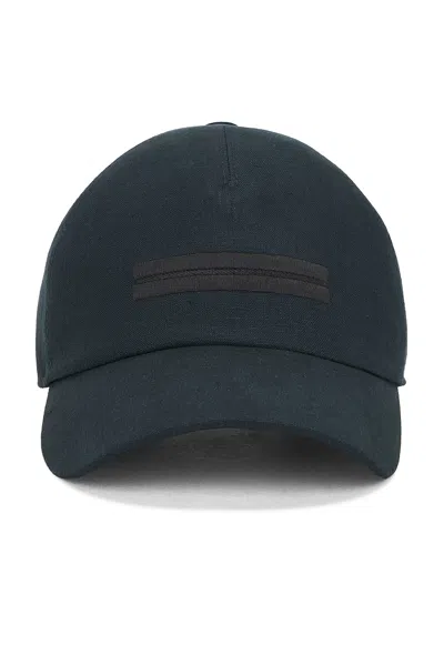 Zegna Oasi Lino Baseball Cap In Black