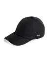 Zegna Casquette En Oasi Cashmere Bleu Foncé In Dark Navy