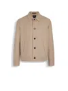 Zegna Veste Workwear En Oasi Lino Blue Flower In Multi
