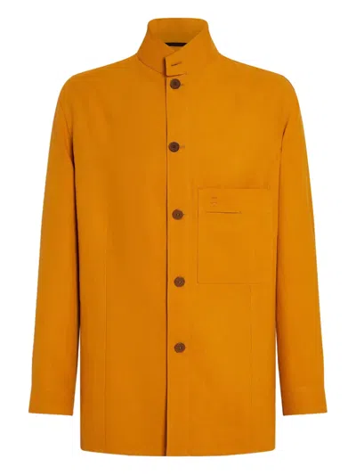 ZEGNA OASI LINO LINEN OVERSHIRT