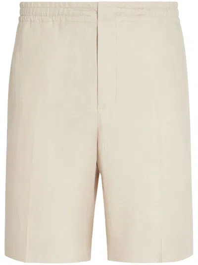 ZEGNA OASI LINO LINEN SHORTS