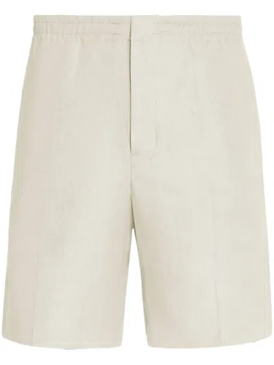 ZEGNA OASI LINO LINEN SHORTS