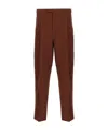 Zegna Pantalone In Lino Mattone  Uomo In Brown