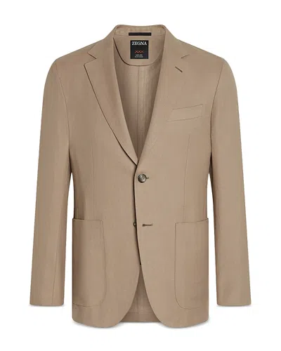 ZEGNA OASI LINO REGULAR FIT LINEN JACKET