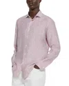 Zegna Oasi Lino Regular Fit Linen Shirt