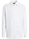 Zegna Oasi Lino Shirt In White