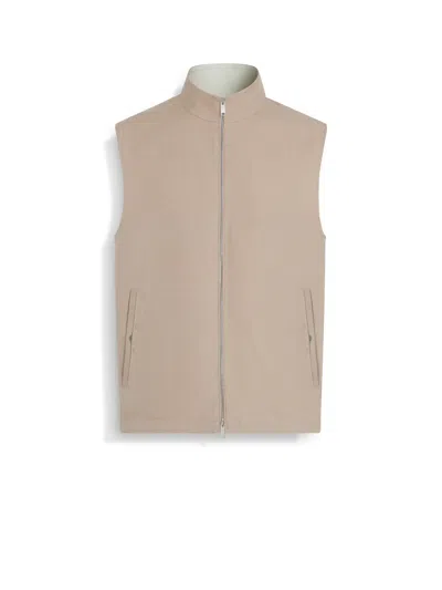 ZEGNA GILET SANS MANCHES EN OASI LINO