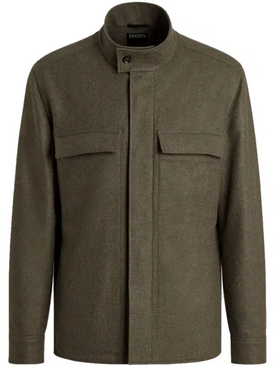 Zegna Oasi Overshirt In Green