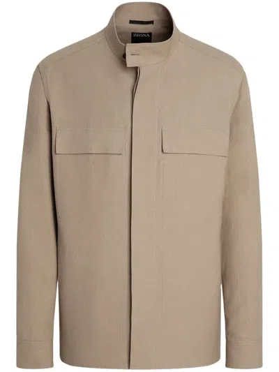 ZEGNA OASI LINO OVERSHIRT