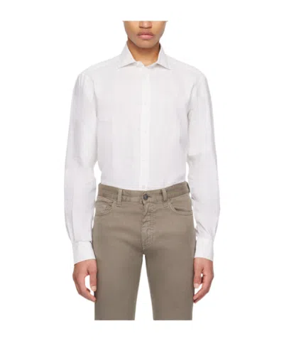 ZEGNA OASI STRIPED LINEN SHIRT