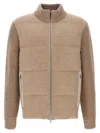 Zegna Light Taupe Multimélange Oasi Cashmere Full Zip Blouson