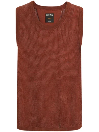Zegna Oasi T-shirt In Brown