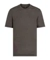 Zegna Oasi Linen T-shirt In Dark Brown