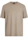 Zegna Light Taupe Oasi Lino T-shirt In Neutrals