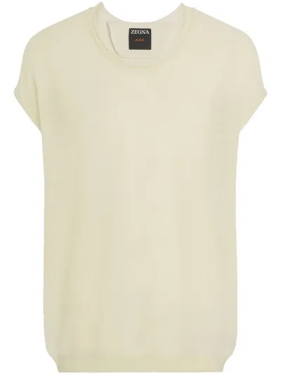 Zegna Oasi T-shirt In Yellow