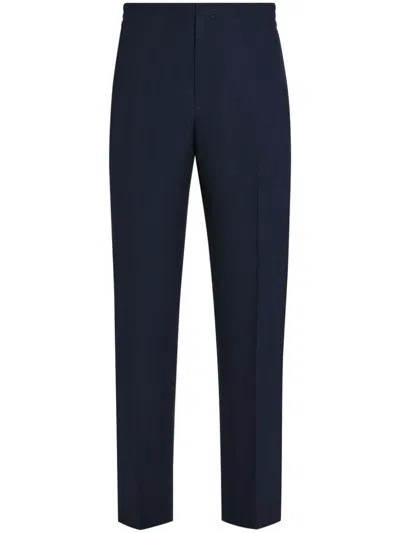 Zegna Oasi Trousers In Blue