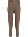 Zegna Oasi Lino Casual Pants In Brown