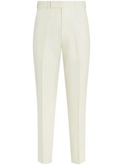 Zegna Oasi Lino Casual Pants In White