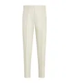 Zegna Oasi Waist-loop Casual Pants In Neutral
