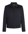 Zegna Blouson En Oasi Cashmere Elements In Navy Blue