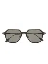 Zegna Octagonal-frame Sunglasses In Grey