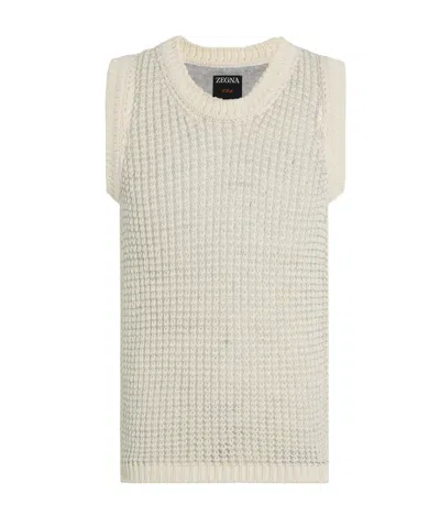 ZEGNA OPEN-KNIT VEST