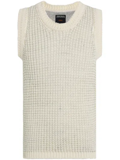 ZEGNA OPEN-KNIT VEST