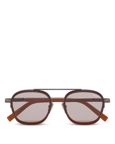 ZEGNA ORIZZONTE I ACETATE & METAL SUNGLASSES, 51MM