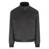Zegna Modern Blouson With High Collar And Buttons In Multi