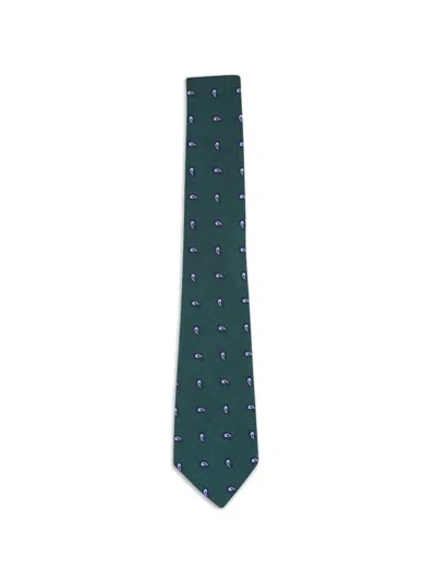 Zegna Paisley Tie In Green