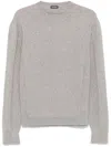 Zegna Panelled-design Sweater In Gray