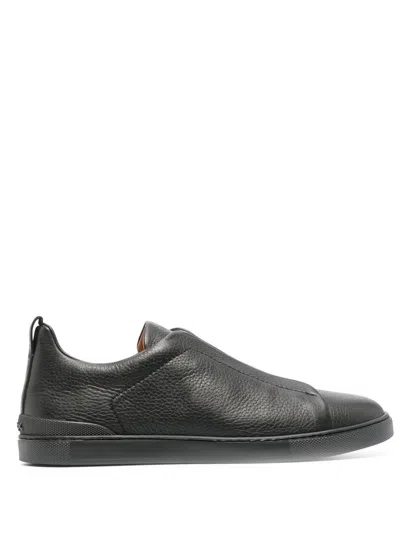 ZEGNA TRIPLE STITCH LOW-TOP SNEAKERS