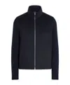 Zegna Panelled Zip-up Cardigan In Blue