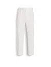 Zegna Pantalon En Coton Et Laine Blanc In White