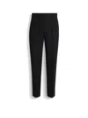 Zegna Jean Roccia En Lin Et Coton Extensible Taupe Foncé In Black