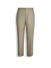 Zegna Olive Green Oasi Lino Pants