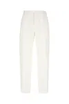 Zegna Trousers With Belt Loops And Pleated Front In White