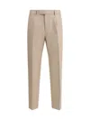 Shop Zegna Pants In Beige