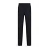 Zegna Cotton-lycra Formal Pants Back Slit In Blue