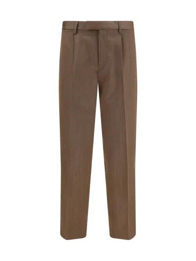 Zegna Tailored Trousers In Brown