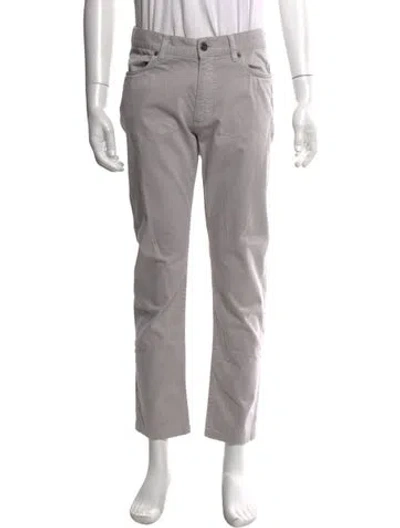 Pre-owned Zegna Pants In Gray